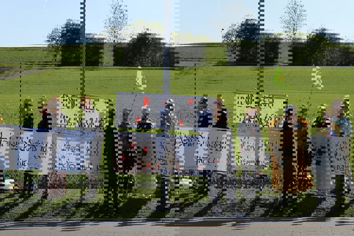 Wo jeden Donnerstag Mahnwache gehalten wird – hier ein Archivbild der hundertsten